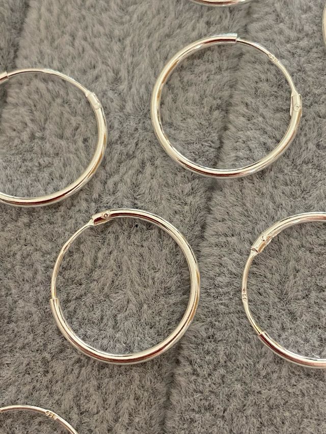 Aros Plata de Ley 925 - 18mm