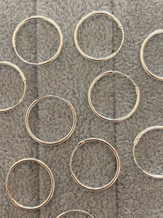 Aros Plata de Ley 925 - 18mm