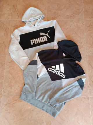 Lote 2 sudaderas Puma y Adidas