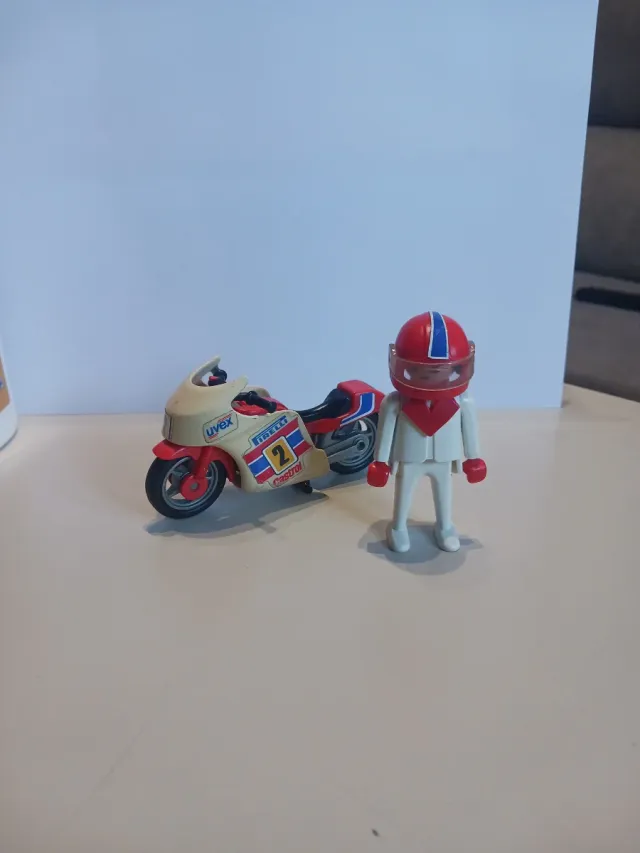 Bicicletta da corsa Playmobil con pilota