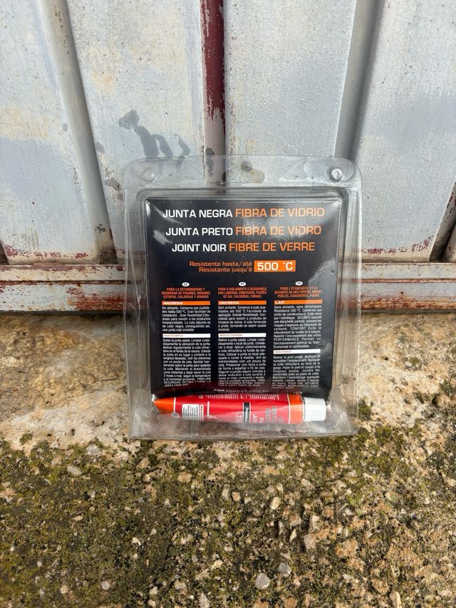 Junta Negra Fibra Vidrio 2,5m Ø8mm
