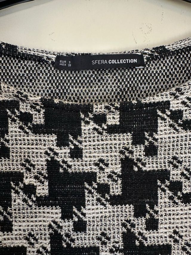 Vestido Sfera Negro y Blanco Talla S