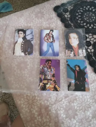 Carte Michael Jackson - Set 5 pezzi