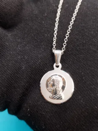 Conjunto Plata 925 mm Sagrado corazón