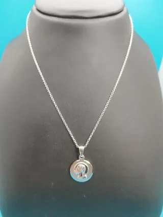 Conjunto Plata 925 mm Sagrado corazón