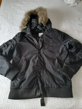 Plumífero Jack Jones Negro con Capucha