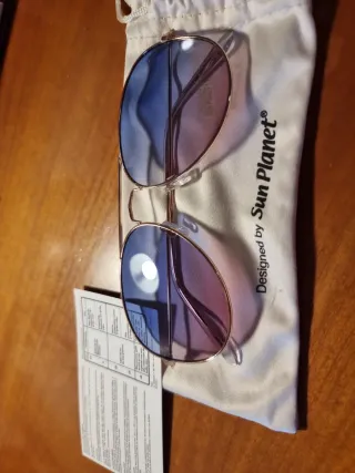 Gafas de sol Sun Planet mujer doradas moradas