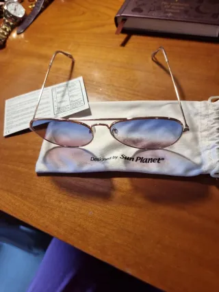 Gafas de sol Sun Planet mujer doradas moradas