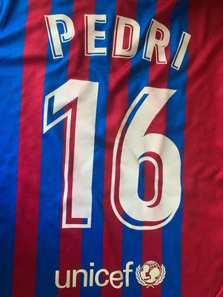 Camiseta FC Barcelona Pedri Nike Original NIÑO