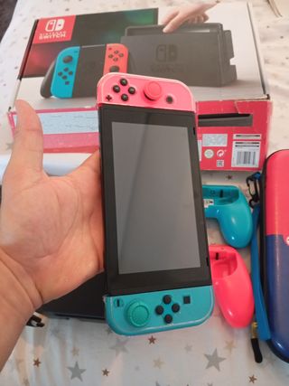 Nintendo Switch Azul y Rosa