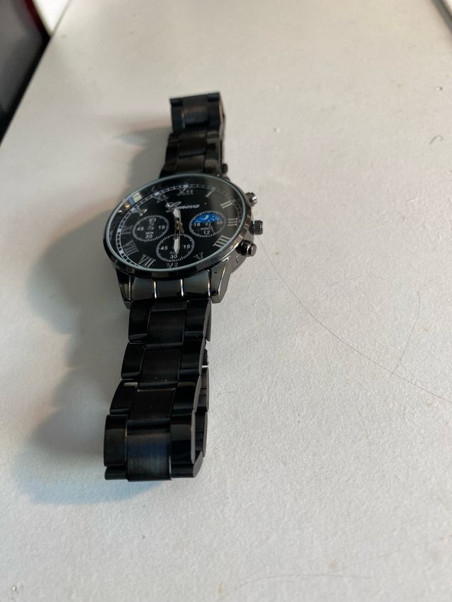 Reloj Geneva Negro Hombre