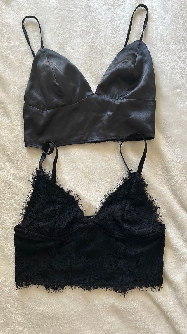 Pack 2 Tops Negros Shein Talla S