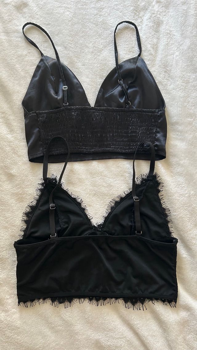 Pack 2 Tops Negros Shein Talla S