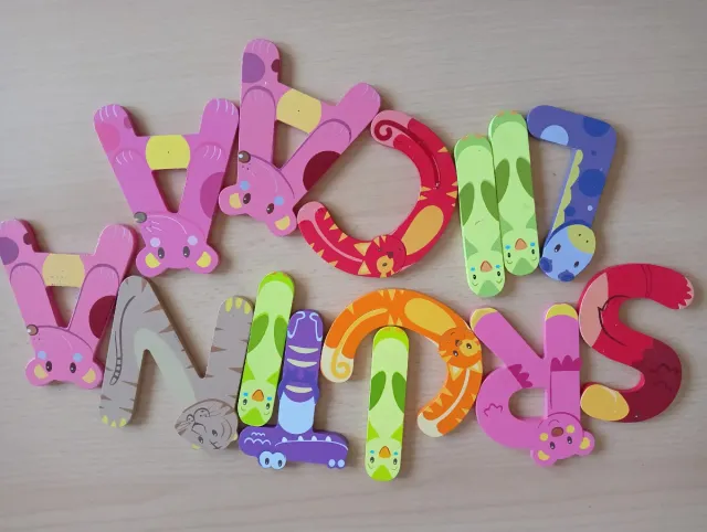 14 letras de madera para nombres