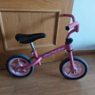 Bicicleta de equilibrio infantil rosa