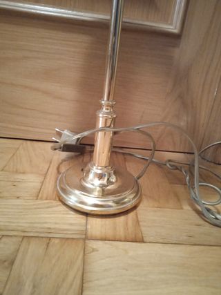 Juego 2 Lámparas Mesilla Noche Doradas