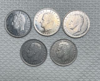 5 Monedas 25 Ptas 1980 Estrella 81