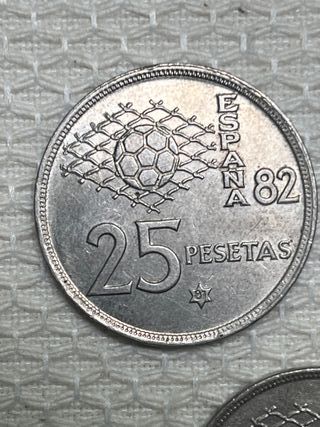 5 Monedas 25 Ptas 1980 Estrella 81