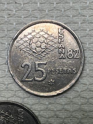5 Monedas 25 Ptas 1980 Estrella 81