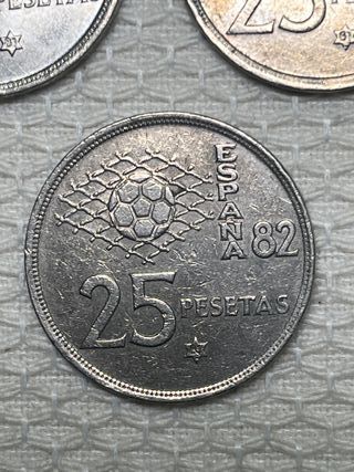 5 Monedas 25 Ptas 1980 Estrella 81