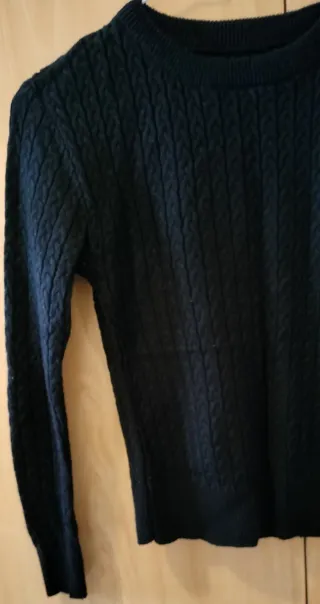 Jersey negro trenzado talla XS