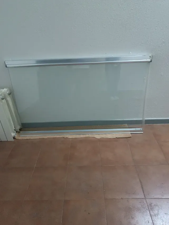 Mampara de ducha cristal y metal