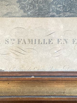 Stupenda stampa religiosa Le repos de la Ste Famil