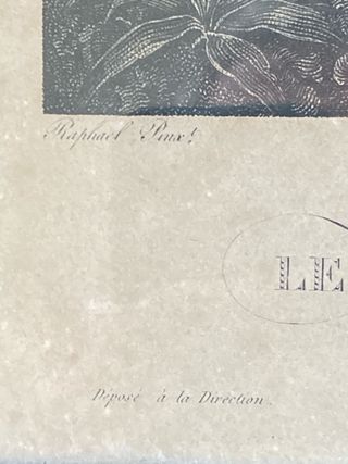 Stupenda stampa religiosa Le repos de la Ste Famil