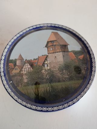 Scatola Latta Biscotti Anni 70 Vintage