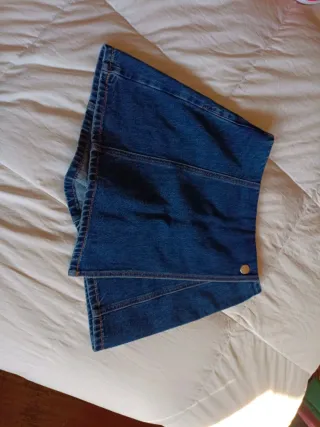 Falda pantalón vaquera. Skort. 