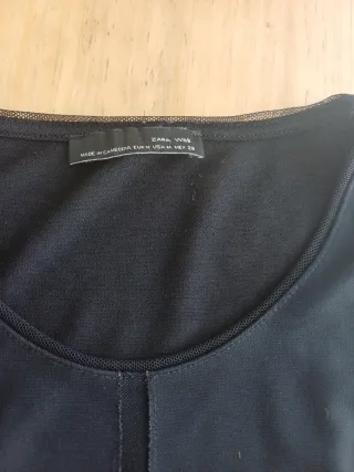 Camiseta Zara Negra sin Mangas