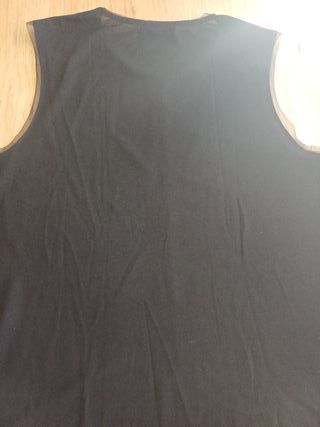 Camiseta Zara Negra sin Mangas