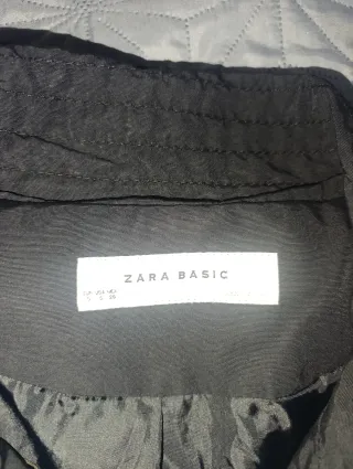 Chaqueta Zara Negra Fina