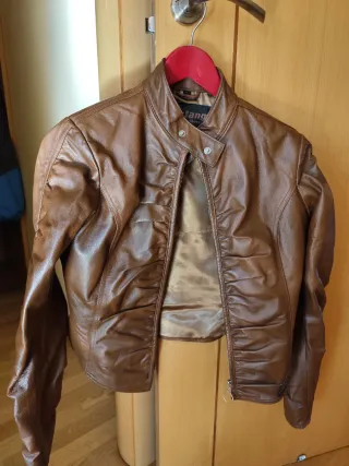 Cazadora Piel Mujer Marrón