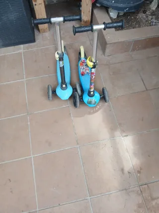 2 Patinetes infantiles 3 ruedas
