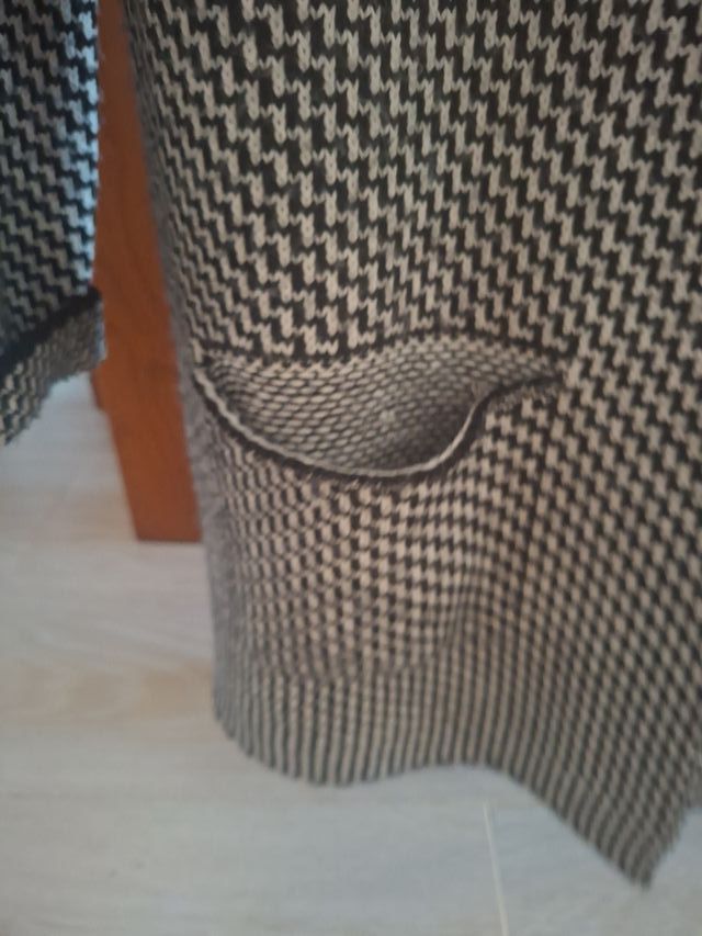 Abrigo de lana con estampado