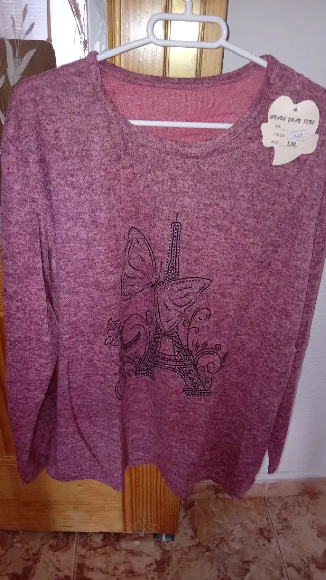 Jersey mujer rosa/morado talla XXL