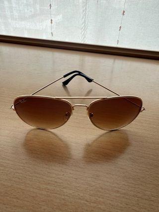 Gafas Ray-Ban Aviador Mujer Marrón Dorado