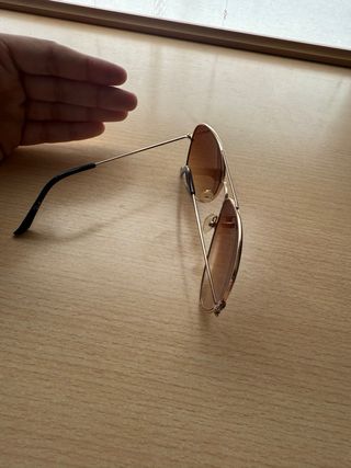 Gafas Ray-Ban Aviador Mujer Marrón Dorado