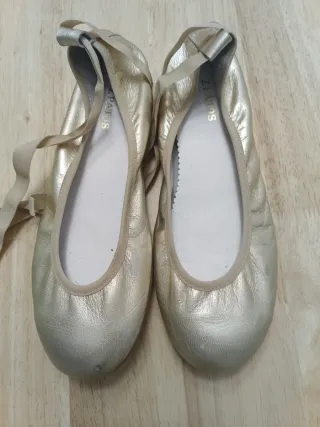 Bailarinas Zapatitos Niña Doradas