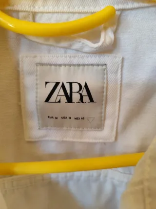 Cazadora vaquera blanca Zara