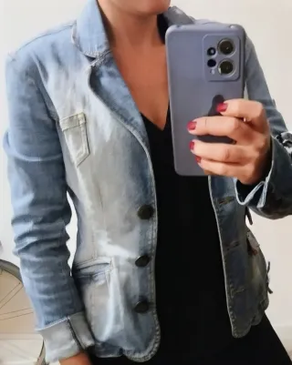 Chaqueta vaquera tipo americana Talla 36 mujer