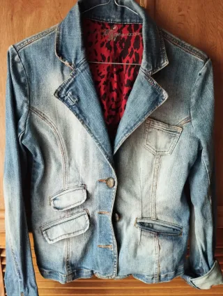 Chaqueta vaquera tipo americana Talla 36 mujer