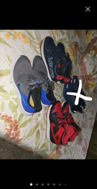 3 pares de zapatillas talla 39