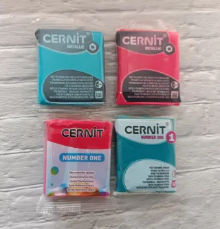 4 Bloques Arcilla Polimérica Cernit Metallic