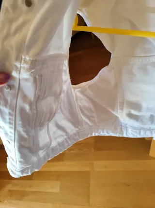 Chaleco vaquero blanco