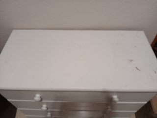 Cómoda pino blanca 4 cajones