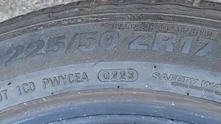 2 neumáticos Kumho 225/50 ZR17