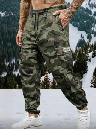Pantalón Táctico Camuflaje Hombre Talla XXL ancho.