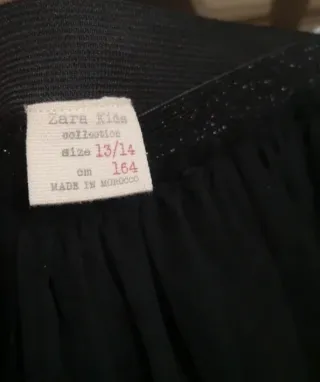 Falda tul volantes negra